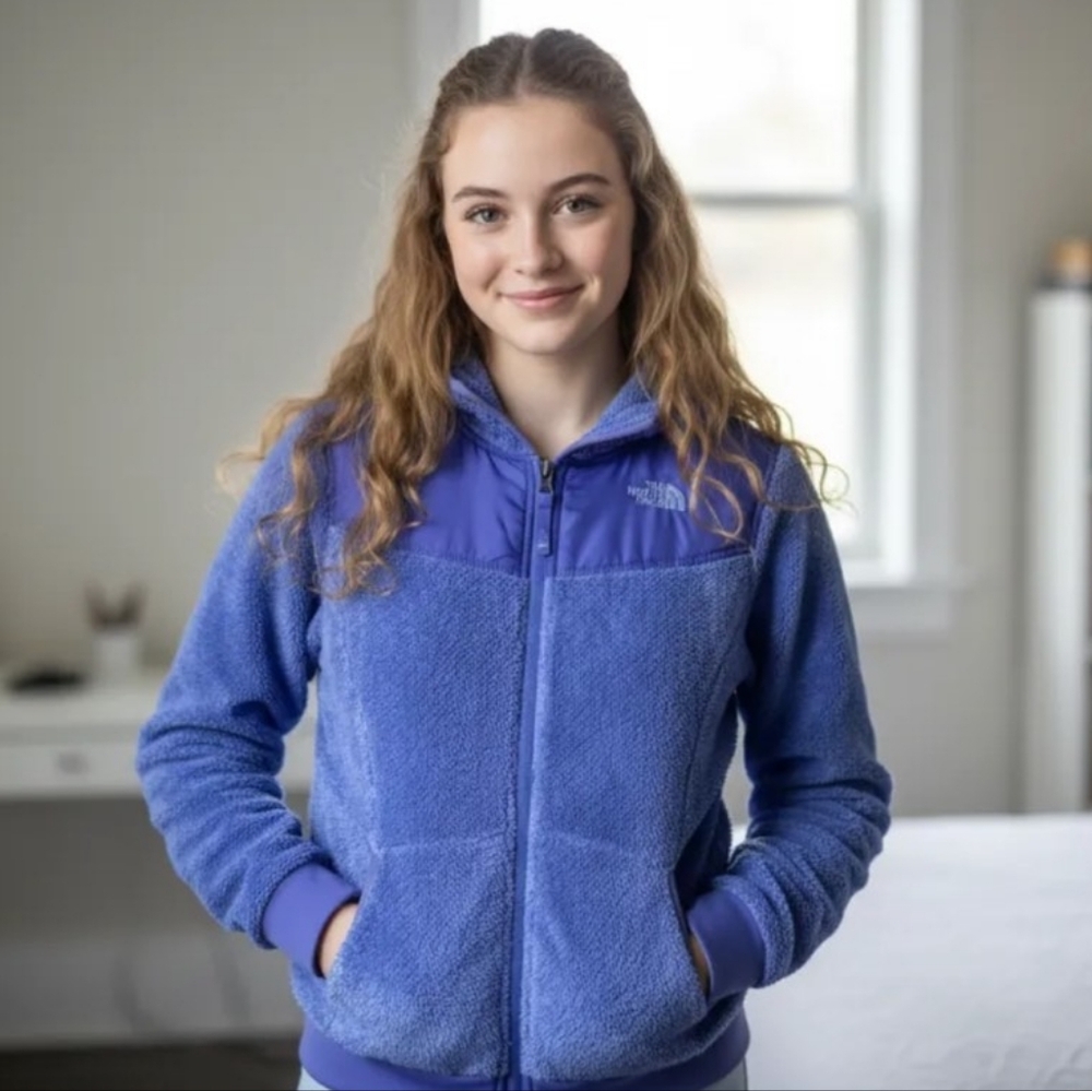 The North Face Periwinkle Blue Full‑Zip Fleece Jacket
